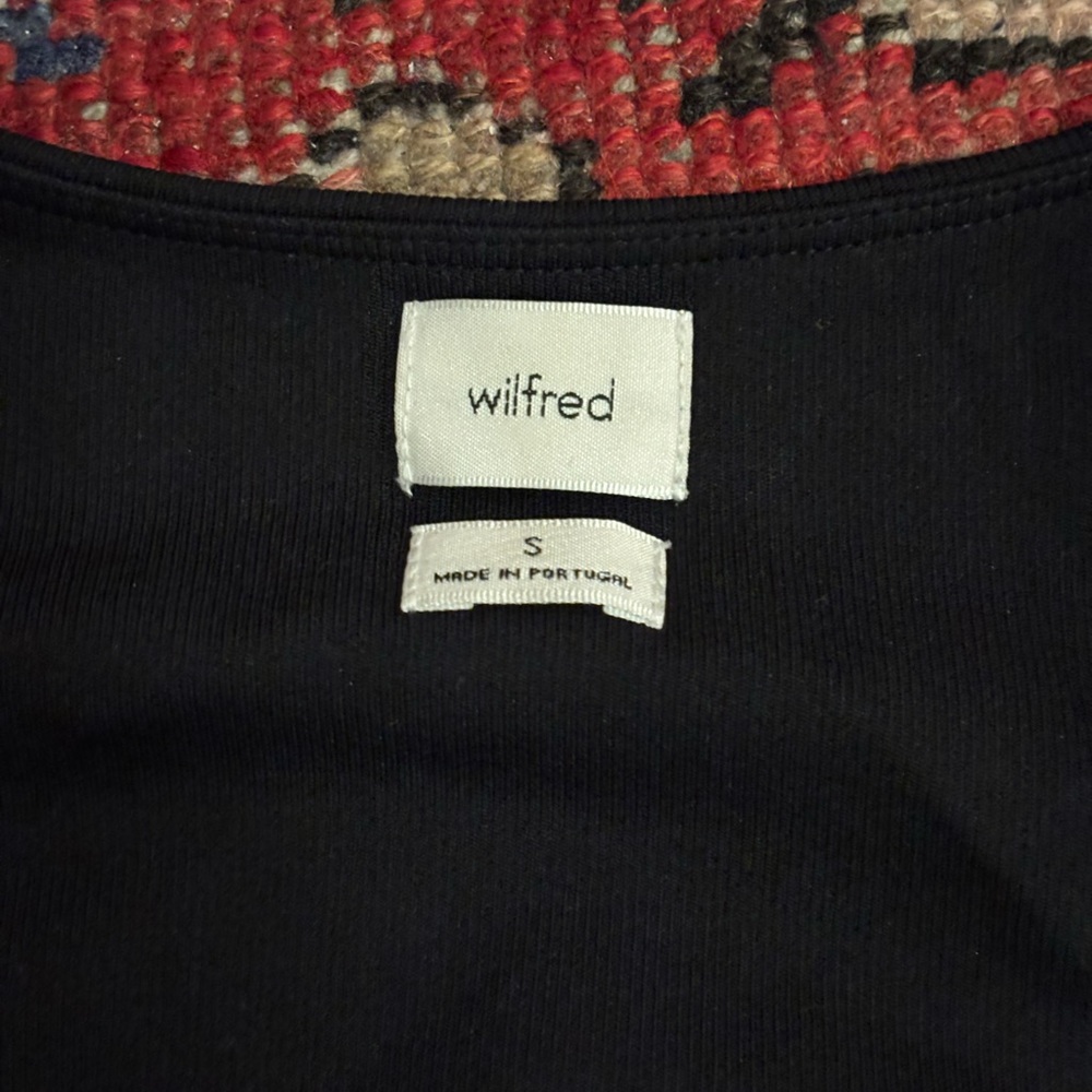 Wilfred Black Square-Neck Ribbed Tank - Picture 2 of 3